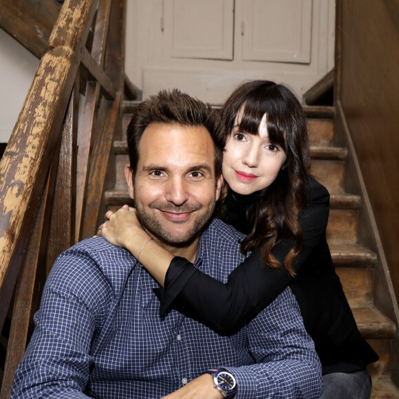 Christophe Michalak et sa femme Delphine McCarty - Sortie du livre de Christophe Michalak "La pâtisserie en famille" à Paris le 9 octobre 2019. © Cédric Perrin/Bestimage