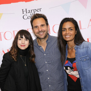 Christophe Michalak et sa femme Delphine McCarty et Laurence Roustandjee - Sortie du livre de Christophe Michalak "La pâtisserie en famille" à Paris le 9 octobre 2019. © Cédric Perrin/Bestimage