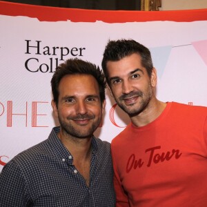 Christophe Michalak et Mathieu Johann - Sortie du livre de Christophe Michalak "La pâtisserie en famille" à Paris le 9 octobre 2019. © Cédric Perrin/Bestimage