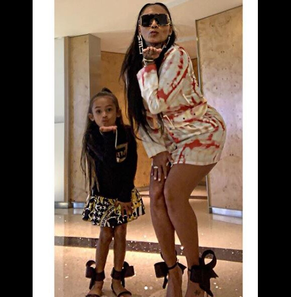 Royalty et sa mère Nia Guzman le 4 octobre 2019.