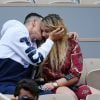 Marion Bartoli et son nouveau compagnon le joueur de football belge Yahya Boumediene s'embrassent dans les tribunes des Internationaux de France de Tennis de Roland Garros à Paris. 22 Mai 2019