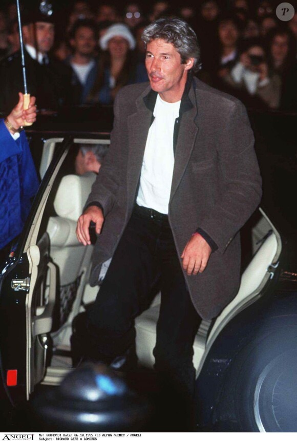 Richard Gere à Londres en 1995.