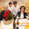 Exclusif - Plácido Domingo et sa femme Marta ont fêté leur 57e anniversaire de mariage à Vérone, entourés de leur famille et leurs amis. Le 3 août 2019.