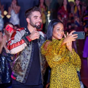 Exclusif - Kendji Girac et Christina Milian, enceinte, participent au défilé de la 15ème édition du Casa Fashion Show "Casa Fashion Show Automne/Hiver 2019-2020" au Sofitel Casablanca Tour Blanche à Casablanca, le 12 octobre 2019. © Philippe Doignon/Bestimage