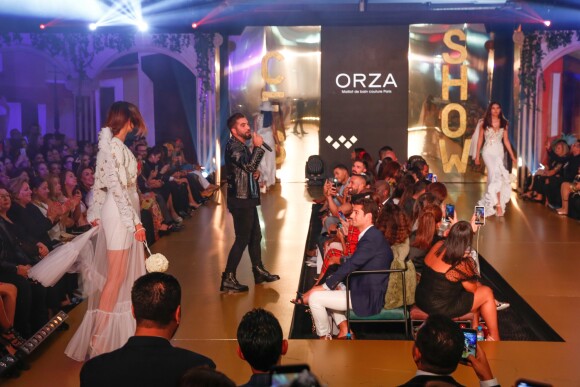 Exclusif - Kendji Girac anime le défilé de la 15ème édition du Casa Fashion Show "Casa Fashion Show Automne/Hiver 2019-2020" au Sofitel Casablanca Tour Blanche à Casablanca, le 12 octobre 2019. © Philippe Doignon/Bestimage