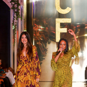 Exclusif - Christina Milian, enceinte, anime le défilé de la 15ème édition du Casa Fashion Show "Casa Fashion Show Automne/Hiver 2019-2020" au Sofitel Casablanca Tour Blanche à Casablanca, le 12 octobre 2019. © Philippe Doignon/Bestimage