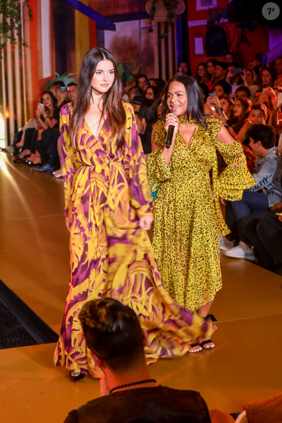 Exclusif - Christina Milian, enceinte, anime le défilé de la 15ème édition du Casa Fashion Show "Casa Fashion Show Automne/Hiver 2019-2020" au Sofitel Casablanca Tour Blanche à Casablanca, le 12 octobre 2019. © Philippe Doignon/Bestimage