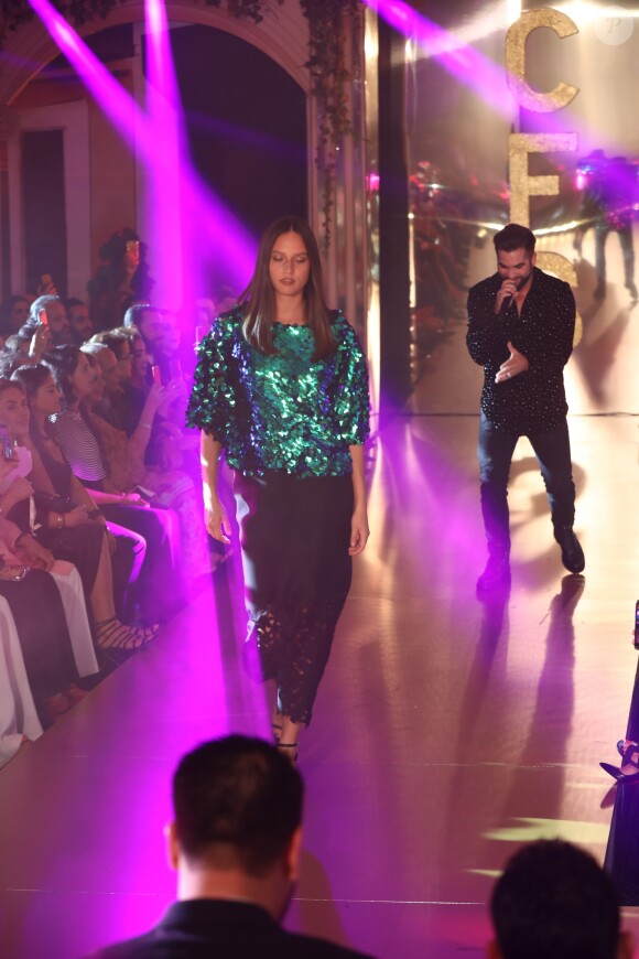 Exclusif - Kendji Girac anime le défilé de la 15ème édition du Casa Fashion Show "Casa Fashion Show Automne/Hiver 2019-2020" au Sofitel Casablanca Tour Blanche à Casablanca, le 12 octobre 2019. © Philippe Doignon/Bestimage