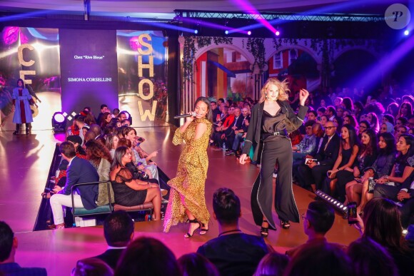 Exclusif - Christina Milian, enceinte, anime le défilé de la 15ème édition du Casa Fashion Show "Casa Fashion Show Automne/Hiver 2019-2020" au Sofitel Casablanca Tour Blanche à Casablanca, le 12 octobre 2019. © Philippe Doignon/Bestimage