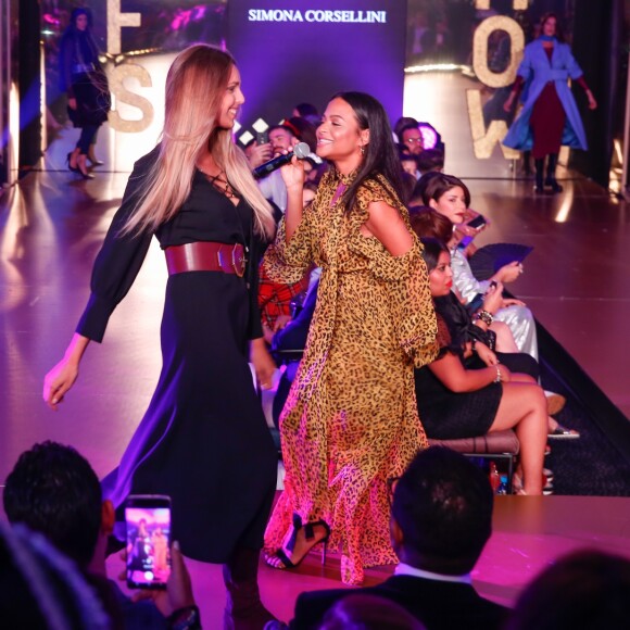 Exclusif - Christina Milian, enceinte, anime le défilé de la 15ème édition du Casa Fashion Show "Casa Fashion Show Automne/Hiver 2019-2020" au Sofitel Casablanca Tour Blanche à Casablanca, le 12 octobre 2019. © Philippe Doignon/Bestimage