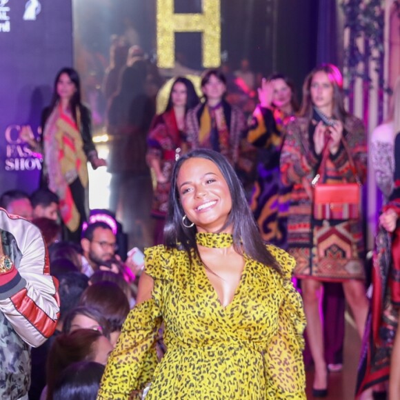 Exclusif - Kendji Girac et Christina Milian, enceinte, participent au défilé de la 15ème édition du Casa Fashion Show "Casa Fashion Show Automne/Hiver 2019-2020" au Sofitel Casablanca Tour Blanche à Casablanca, le 12 octobre 2019. © Philippe Doignon/Bestimage