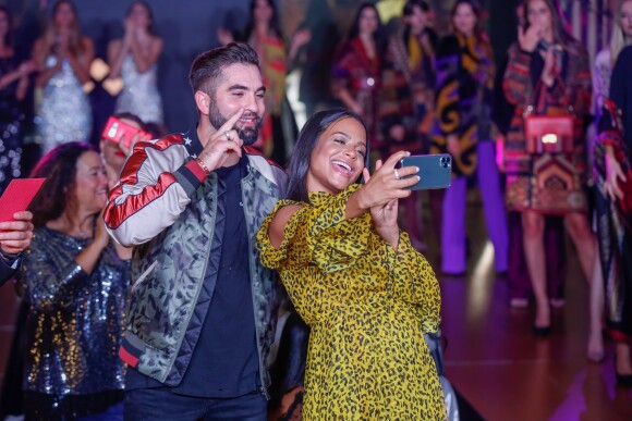 Exclusif - Kendji Girac et Christina Milian, enceinte, participent au défilé de la 15ème édition du Casa Fashion Show "Casa Fashion Show Automne/Hiver 2019-2020" au Sofitel Casablanca Tour Blanche à Casablanca, le 12 octobre 2019. © Philippe Doignon/Bestimage