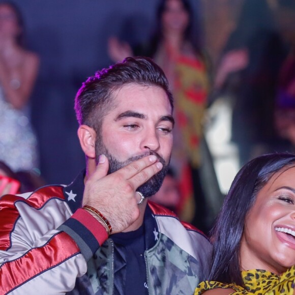 Exclusif - Kendji Girac et Christina Milian, enceinte, participent au défilé de la 15ème édition du Casa Fashion Show "Casa Fashion Show Automne/Hiver 2019-2020" au Sofitel Casablanca Tour Blanche à Casablanca, le 12 octobre 2019. © Philippe Doignon/Bestimage