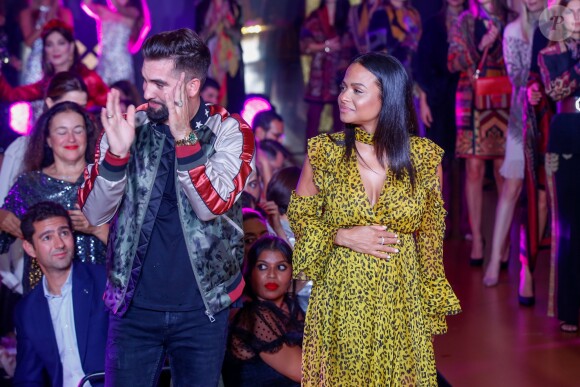 Exclusif - Kendji Girac et Christina Milian, enceinte, participent au défilé de la 15ème édition du Casa Fashion Show "Casa Fashion Show Automne/Hiver 2019-2020" au Sofitel Casablanca Tour Blanche à Casablanca, le 12 octobre 2019. © Philippe Doignon/Bestimage