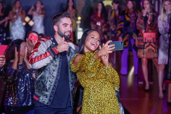 Exclusif - Kendji Girac et Christina Milian, enceinte, participent au défilé de la 15ème édition du Casa Fashion Show "Casa Fashion Show Automne/Hiver 2019-2020" au Sofitel Casablanca Tour Blanche à Casablanca, le 12 octobre 2019. © Philippe Doignon/Bestimage