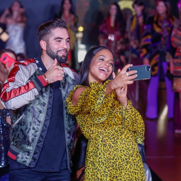 Exclusif - Kendji Girac et Christina Milian, enceinte, participent au défilé de la 15ème édition du Casa Fashion Show "Casa Fashion Show Automne/Hiver 2019-2020" au Sofitel Casablanca Tour Blanche à Casablanca, le 12 octobre 2019. © Philippe Doignon/Bestimage