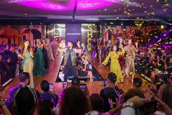 Exclusif - Kendji Girac et Christina Milian, enceinte, participent au défilé de la 15ème édition du Casa Fashion Show "Casa Fashion Show Automne/Hiver 2019-2020" au Sofitel Casablanca Tour Blanche à Casablanca, le 12 octobre 2019. © Philippe Doignon/Bestimage