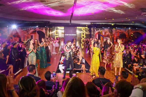Exclusif - Kendji Girac et Christina Milian, enceinte, participent au défilé de la 15ème édition du Casa Fashion Show "Casa Fashion Show Automne/Hiver 2019-2020" au Sofitel Casablanca Tour Blanche à Casablanca, le 12 octobre 2019. © Philippe Doignon/Bestimage