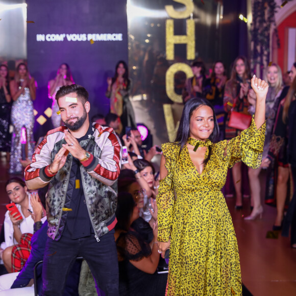 Exclusif - Kendji Girac et Christina Milian, enceinte, participent au défilé de la 15ème édition du Casa Fashion Show "Casa Fashion Show Automne/Hiver 2019-2020" au Sofitel Casablanca Tour Blanche à Casablanca, le 12 octobre 2019. © Philippe Doignon/Bestimage