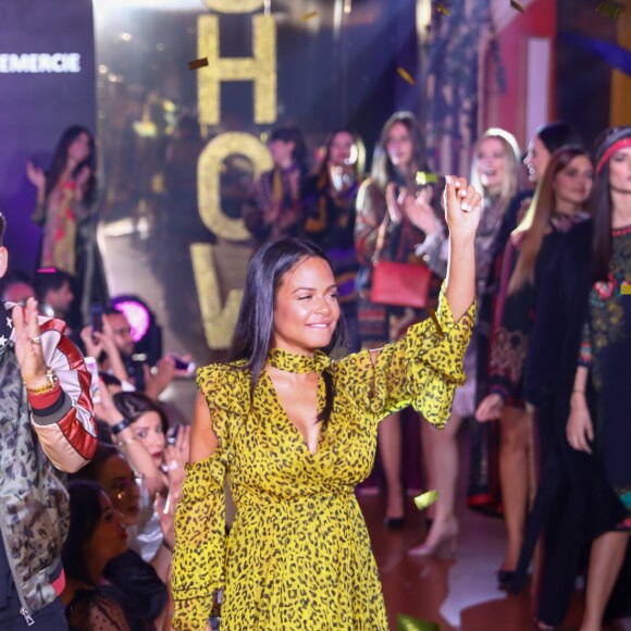 Exclusif - Kendji Girac et Christina Milian, enceinte, participent au défilé de la 15ème édition du Casa Fashion Show "Casa Fashion Show Automne/Hiver 2019-2020" au Sofitel Casablanca Tour Blanche à Casablanca, le 12 octobre 2019. © Philippe Doignon/Bestimage