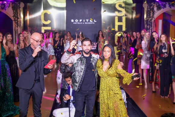 Exclusif - Kendji Girac et Christina Milian, enceinte, participent au défilé de la 15ème édition du Casa Fashion Show "Casa Fashion Show Automne/Hiver 2019-2020" au Sofitel Casablanca Tour Blanche à Casablanca, le 12 octobre 2019. © Philippe Doignon/Bestimage