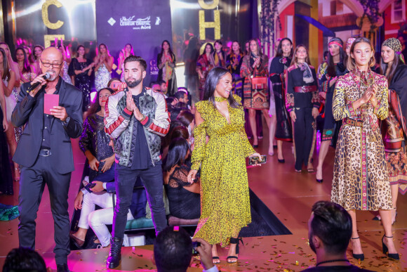 Exclusif - Kendji Girac et Christina Milian, enceinte, participent au défilé de la 15ème édition du Casa Fashion Show "Casa Fashion Show Automne/Hiver 2019-2020" au Sofitel Casablanca Tour Blanche à Casablanca, le 12 octobre 2019. © Philippe Doignon/Bestimage