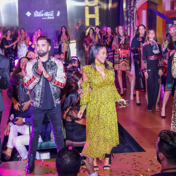 Exclusif - Kendji Girac et Christina Milian, enceinte, participent au défilé de la 15ème édition du Casa Fashion Show "Casa Fashion Show Automne/Hiver 2019-2020" au Sofitel Casablanca Tour Blanche à Casablanca, le 12 octobre 2019. © Philippe Doignon/Bestimage