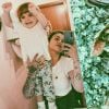 Fanny Rodrigues de "Secret Story 10" complice avec son fils Diego, sur Instagram, le 10 septembre 2019