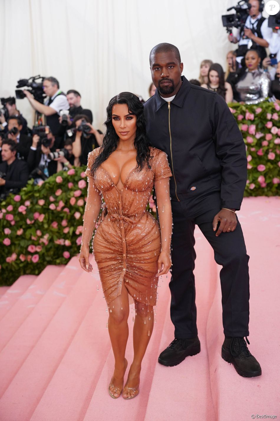 Kanye West et Kim Kardashian - Arrivées des people à la 71ème édition du MET Gala (Met Ball, Costume Institute Benefit) sur le thème &quot;Camp: Notes on Fashion&quot; au Metropolitan Museum of Art à New York, le 6 mai 2019.