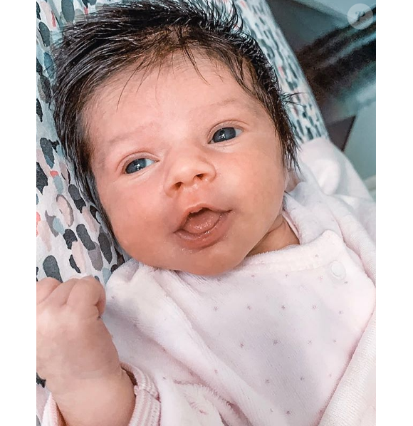 Le visage de la petite Ruby enfin dévoilé, sur Instagram le 13 octobre 2019.