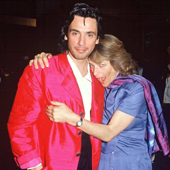 Jean-Michel Jarre et Charlotte Rampling en 1990.