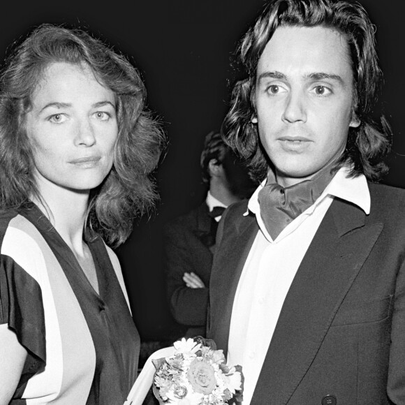 Jean-Michel Jarre et Charlotte Rampling au Festival de Cannes en 1979.