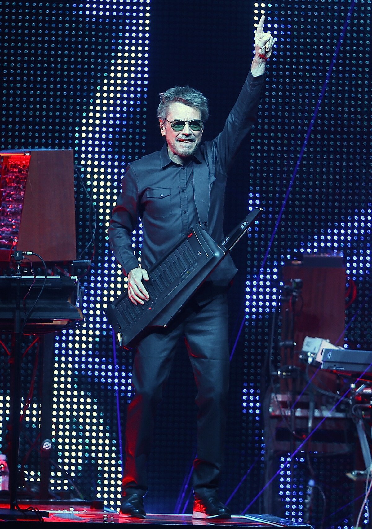 Photo Jean Michel Jarre en concert au théâtre Radio City Hall à New York, le 20 mai 2017