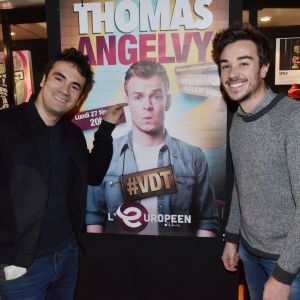 Exclusif - Alex Goude et son mari Romain lors du Showcase de Thomas Angelvy au théâtre l'Européen à Paris, France, le 27 février 2017. © Giancarlo Gorassini/Bestimage