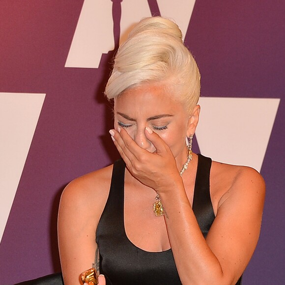 Lady Gaga (Oscar de la meilleure chanson originale pour "Shallow" dans le film "A Star is Born") - Pressroom de la 91ème cérémonie des Oscars 2019 au théâtre Dolby à Los Angeles, le 24 février 2019.