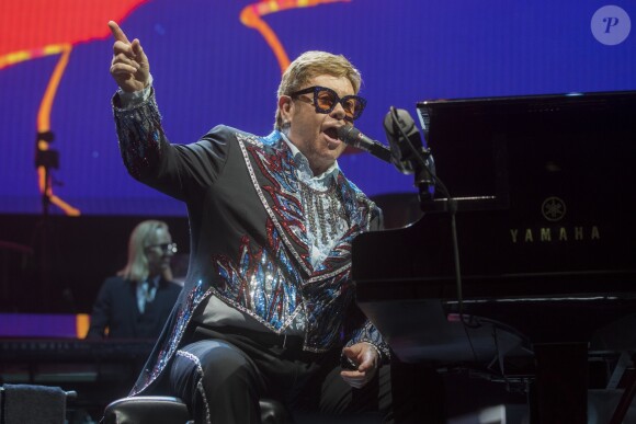 Elton John en concert au WiZink Center à Madrid, le 26 juin 2019.26/06/2019 - Madrid