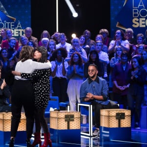 Exclusif - Marc Lavoine, Faustine Bollaert, Lio et Slimane Nebchi - Enregistrement de l'émission "La boite à secrets", présentée par F.Bollaert, qui sera diffusée le 18 octobre sur France 3 en prime time. Le 7 octobre 2019 © Tiziano Da Silva / Bestimage