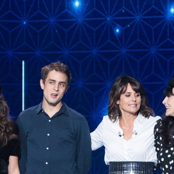 Exclusif - Slimane Nebchi, guest, Benjamin Siksou, Faustine Bollaert, Lio, Marc Lavoine - Enregistrement de l'émission "La boite à secrets", présentée par F.Bollaert, qui sera diffusée le 18 octobre sur France 3 en prime time. Le 7 octobre 2019 © Tiziano Da Silva / Bestimage