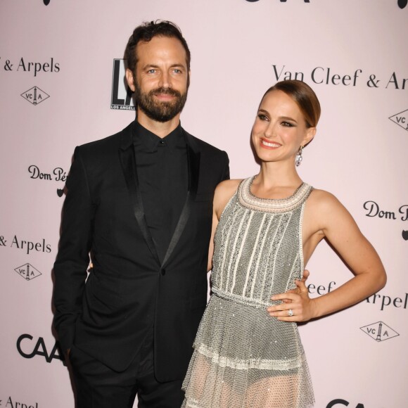 Benjamin Millepied et sa femme Natalie Portman assistent au gala annuel du 'L.A. Dance Project' à la galerie d'art Hauser & Wirth. Los Angeles, le 19 octobre 2019.