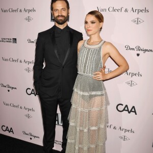 Benjamin Millepied et sa femme Natalie Portman assistent au gala annuel du 'L.A. Dance Project' à la galerie d'art Hauser & Wirth. Los Angeles, le 19 octobre 2019.