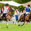 Le prince Harry et le prince William lors d'un match de polo de bienfaisance à Wokinghan, dans le Berkshire, le 10 juillet 2019.
