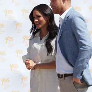 Le prince Harry et Meghan Markle, duchesse de Sussex, à Tembisa, en Afrique du Sud, le 2 octobre 2019.