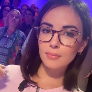 Agathe Auproux sur le plateau de "Touche pas à mon poste", sur Instagram, le 15 septembre 2019