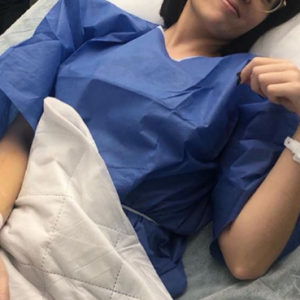 Agathe Auproux à l'hôpital, 11 mars 2019, sur Instagram