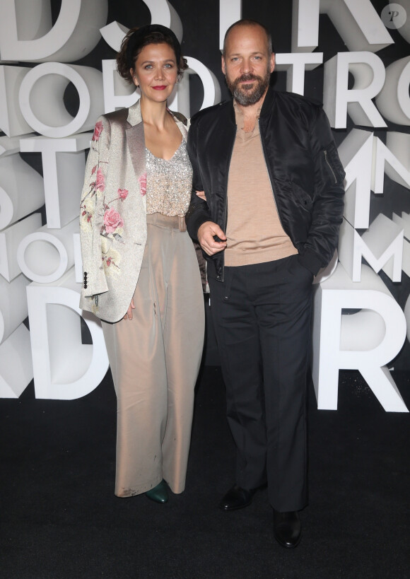 Maggie Gyllenhaal et Peter Sarsgaard assistent à la soirée d'ouverture du nouveau magasin de la chaîne Nordstrom à New York, le 22 octobre 2019.