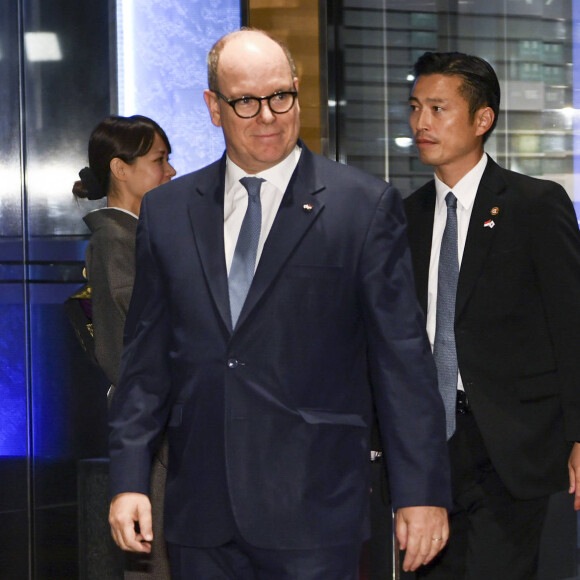 Le prince Albert II de Monaco - Arrivées au banquet d'Etat pour l'empereur Naruhito organisé par le premier ministre Shinzo Abe à Tokyo, au Japon le 23 octobre 2019.