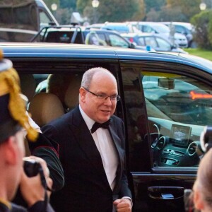 Le prince Albert II de Monaco - Le prince Albert II de Monaco est honoré par le "Flame of Peace" à Vienne le 12 octobre 2019.