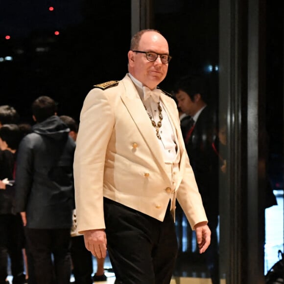 Le prince Albert II de Monaco - Les dignitaires du monde entier assistent au banquet donné à l'occasion de la cérémonie d'intronisation de l'empereur du Japon Naruhito à Tokyo, le 22 octobre 2019.
