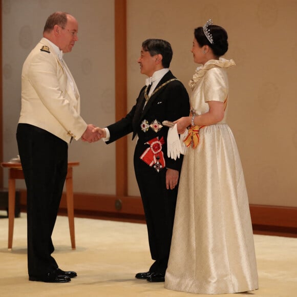 Le prince Albert II de Monaco - Les dignitaires du monde entier assistent au banquet donné à l'occasion de la cérémonie d'intronisation de l'empereur du Japon Naruhito à Tokyo, le 22 octobre 2019.