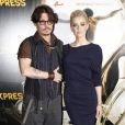 Johnny Depp et Amber Heard à l'avant-première de Rhum Expressau Gaumont Marignan à Paris en novembre 2011.